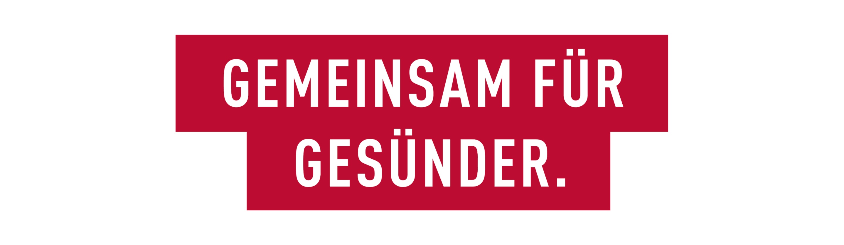 Schriftzug Gemeinsam für Gesünder